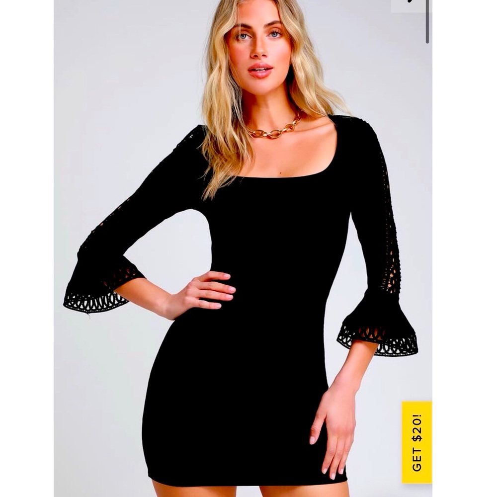 Lulu’s black bodycon dress